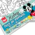 Kit Pintura Guache Mickey Tela Riscada 22 x 16cm - DAC - Foforiku - Papelaria, Presente & Decor