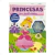 Livro de atividades Princesas com adesivos shaker 3D com água e glitter

