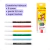 Kit Livro de Colorir Cute Moments - Capa dura Acetado Caneta Gel Branca Canetinha 6 cores na internet