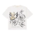 BOXY T-SHIRT DOWN X LÊPRE JACQUARD DRAWINGS JACQUARD.21 OFF WHITE