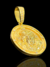Medalha face de Cristo com cruz e pedras M - comprar online