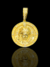 Medalha face de Cristo com cruz e pedras M