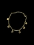 pulseira redondo pendurado martelado dourado