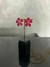 brinco floral resinado rosa dourado