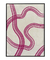 Quadro Abstrato Decorativo Pink Curves 1