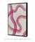 Quadro Abstrato Decorativo Pink Curves 1 - comprar online