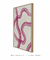 Quadro Abstrato Decorativo Pink Curves 1 - comprar online