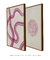 Quadros Abstratos Decorativos Pink Curves 1 + Pink Curves 2 - comprar online