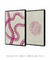 Quadros Abstratos Decorativos Pink Curves 1 + Pink Curves 2 - comprar online