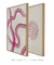 Quadros Abstratos Decorativos Pink Curves 1 + Pink Curves 2 - comprar online