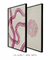 Quadros Abstratos Decorativos Pink Curves 1 + Pink Curves 2 na internet