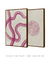 Quadros Abstratos Decorativos Pink Curves 1 + Pink Curves 2 - comprar online