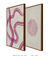 Quadros Abstratos Decorativos Pink Curves 1 + Pink Curves 2 - Bruna Baldone | Arte em Quadros