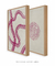 Quadros Abstratos Decorativos Pink Curves 1 + Pink Curves 2 - loja online