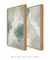 Quadros Abstratos Decorativos Verde Neutral 1 + Verde Neutral 2 - comprar online