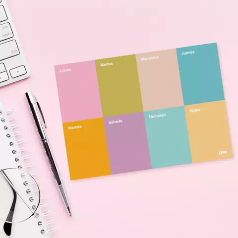 Planner A5 - Cuadros Horizontales