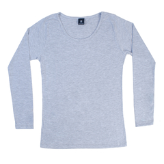 Remera Manga Larga Mujer Algodon Peinado - comprar online