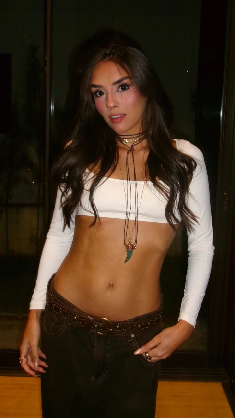 Cropped basic manga longa