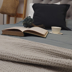PIE DE CAMA WAFLE TWIN