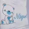 Toalha Lavabo Bordada Personalizada Infantil 30 x 45 cm – Ursinho Vazado