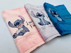Imagem do Kit Toalha Lavabo Bordada Personalizada Infantil – Stitch