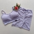 Conjunto Short Lavanda Aveludado e Top Luz com Cós SEM EMPINA BUMBUM