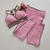 Conjunto Calça Jacquard Prims Viés Caqui Top Mariana - comprar online