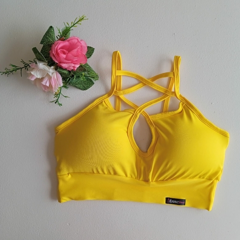 Top Vitória Amarelo Canário