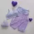 Conjunto Calça Jacquard Lavanda Viés cós Coração Anitta SEM EMPINA BUMBUM