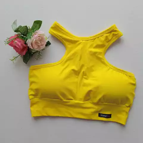 Top Raíssa Amarelo Canário