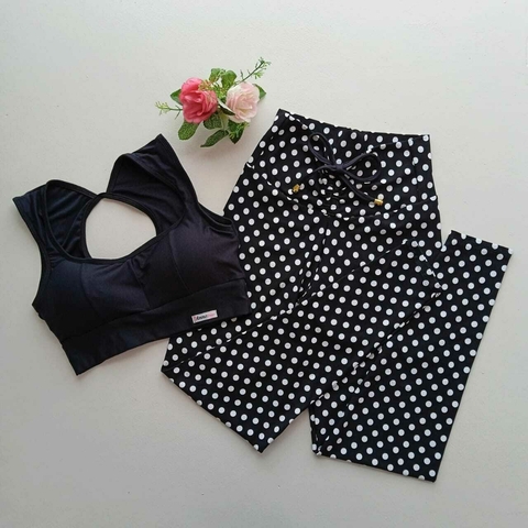 Conjunto Calça Poá Top Jane