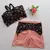 Conjunto Short Terra Cota Detalhe Onça Coração Top Roberta