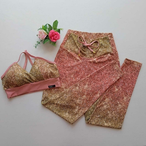 Conjunto Calça Barrado Top Anitta SEM EMPINA BUMBUM