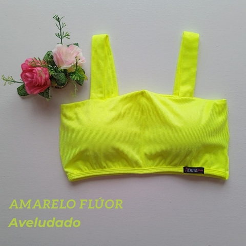 Top Faixa Amarelo Flúor