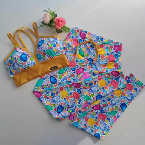 Conjunto Calça Pedraria Top Margarida