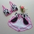 Conjunto Short Duplo Branco Detalhe Vaquinha e Flamingo Top Morgana