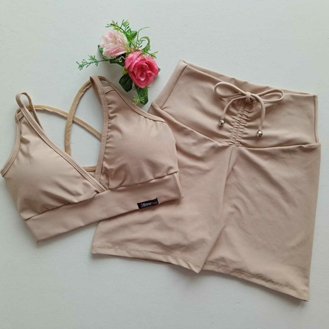 Conjunto Short Areia Top Nina