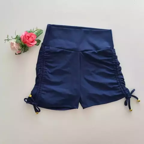Short Marinho Cadarço Lateral SEM EMPINA BUMBUM