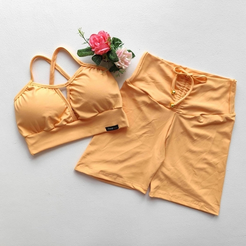Conjunto Short Salmon Top Maria