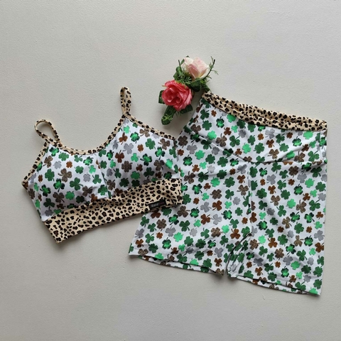 Conjunto Short Trevo Top Luz Cós