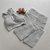 Conjunto Calça Jacquard Gray Cós Simples Top Faby