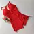 Macaquinho Jacquard Vermelho Luana SEM EMPINA BUMBUM