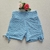 Short Jacquard Sky Blue Cadarço Lateral