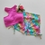 Conjunto Short Unicórnio Cadarço Lateral Top Raíssa Flamingo
