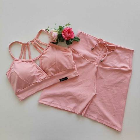Conjunto Short Candy Pink Top Mariana