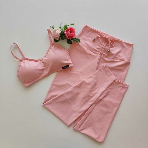 Conjunto Calça Candy Pink Top Sol