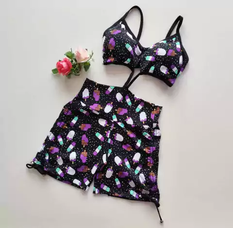 Macaquinho Estampa Picolé Jade