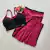 Conjunto Calça Aveludado Marsala Viés Preto Top Pâmela