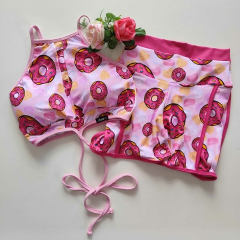Conjunto Short Donut´s Panicat Top Mary Amarração