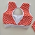 Conjunto Calça Poá Fundo Vermelho Top Jane - comprar online